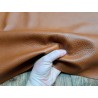 Demi peau cuir vache grainée - brun automnal - maroquinerie - cuir en stock