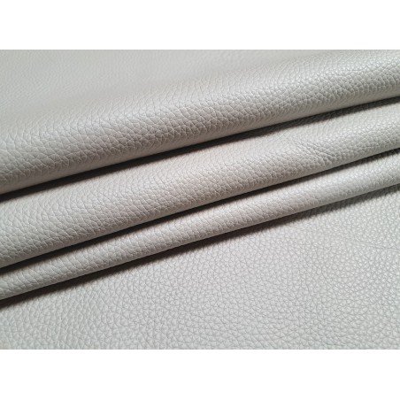 Demi-peau de cuir de vache grainée - gris plume - cuirenstock