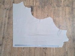 Demi-peau de cuir de vache grainée - gris plume - Cuirenstock