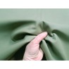 Demi-peau de cuir de veau lisse - vert de gris - maroquinerie - ameublement - cuirenstock