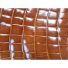 Morceau de cuir de crocodile véritable brun Cuir en stock