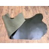 Demi-peau de cuir de veau BOX lisse - tannage ferme - vert bouteille - Cuirenstock