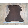 Peau de cuir de mouton nubuck - chocolat - maroquinerie - Cuir en Stock