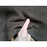 Peau de cuir de mouton nubuck - chocolat - maroquinerie - Cuir en stock