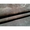 Peau de cuir de mouton nubuck - chocolat - maroquinerie - cuir en stock