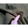 Peau de cuir de mouton velours - kaki - maroquinerie - Cuir en stock