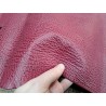 peau de cuir de requin - framboise - Cuir en stock