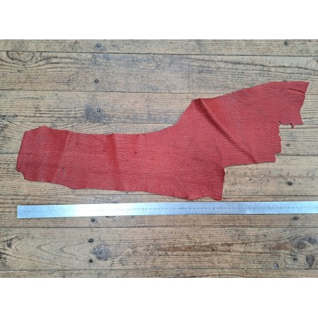 peau de cuir de requin - rouge canneberge - cuirenstock