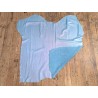 Peau de veau velours paillettes holographiques - bleu - Maroquinerie - Cuir en Stock