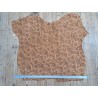 Demi peau de veau velours - camouflage - brun clair - Cuir en stock