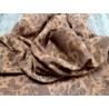 Demi peau de veau velours - camouflage - brun clair - Cuir en Stock