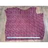 Demi peau de veau velours - camouflage - Framboise - Cuir en Stock