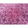 Demi peau de veau velours - camouflage - Framboise - cuir en stock