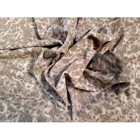 Demi peau de veau velours - camouflage - beige - cuir en stock