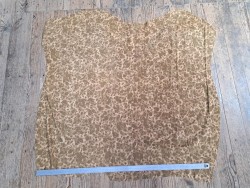 Demi peau de veau velours - camouflage - beige - Cuir en stock