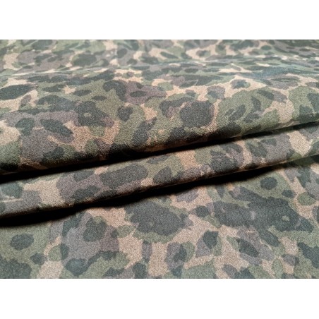 Demi peau de veau velours - camouflage - kaki - Cuir en Stock