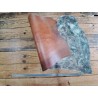 Collet de vache tannage végétal craquelé - Vert - Cuir en stock