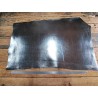 Collet de vache tannage végétal craquelé - Acier - Cuir en stock