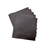 Lot de morceaux de cuir carré 27cm x 27cm - Chocolat - prêt à l'emploi Cuir en Stock