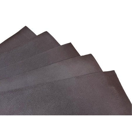 Lot de morceaux de cuir carré 27cm x 27cm - Chocolat - prêt à l'emploi Cuir en Stock