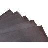 Lot de morceaux de cuir carré 27cm x 27cm - Chocolat - prêt à l'emploi Cuir en Stock