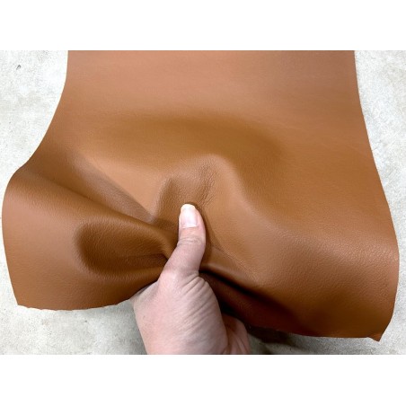 Lot de morceaux de cuir carré 27cm x 27cm - Fauve - prêt à l'emploi Cuir en Stock