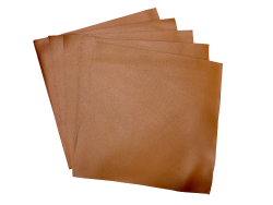 Lot de morceaux de cuir carré 27cm x 27cm - Fauve - prêt à l'emploi Cuir en Stock