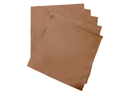 Lot de morceaux de cuir carré 27cm x 27cm - Gold - prêt à l'emploi Cuir en Stock