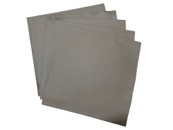 Lot de morceaux de cuir carré 27cm x 27cm - gris étoupe - prêt à l'emploi Cuir en Stock