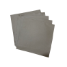 Lot de morceaux de cuir carré 27cm x 27cm - gris étoupe - prêt à l'emploi Cuir en Stock