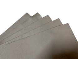 Lot de morceaux de cuir carré 27cm x 27cm - gris étoupe - prêt à l'emploi Cuir en Stock