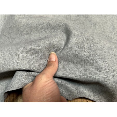 Peau de veau velours effet jeans gris - Cuir en Stock