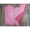 Peau de veau velours effet jeans rouge - Cuir en Stock