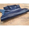 peau cuir lézard - bleu marine - accessoire bijoux - cuir en stock