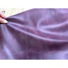 Peau de veau velours, ciré pull-up nuancé aubergine - Cuir en Stock