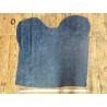 Peau de veau velours, ciré pull-up nuancé bleu jeans - Cuir en Stock