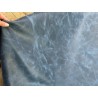 Peau de veau velours, ciré pull-up nuancé bleu jeans - Cuir en Stock