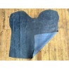 Peau de veau velours, ciré pull-up nuancé bleu jeans - Cuir en Stock