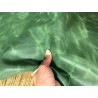 Peau de veau velours, ciré pull-up nuancé vert gazon - Cuir en Stock