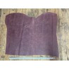 Peau de veau velours, ciré pull-up nuancé raisin - Cuir en Stock