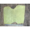 Peau de veau velours, ciré pull-up nuancé jaune citron - Cuir en Stock