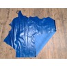 Demi-peau de cuir de vachette pullup - bleu cyan - maroquinerie - Cuir en stock