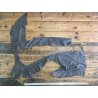 Chutes de cuir de vache - Gris cendre - Cuirenstock
