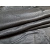 Peau de cuir de mouton crispé - noir mat - maroquinerie ou vêtement - cuirenstock