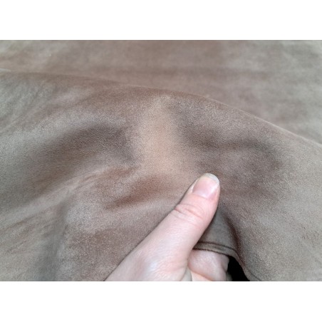 Peau de chèvre velours beige - Vêtement - Cuir en stock