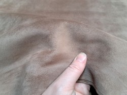 Peau de chèvre velours beige - Vêtement - Cuir en stock