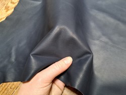 Peau de cuir de veau - naturelle - marine - Cuirenstock