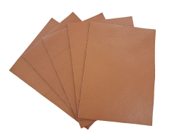 Lot de morceaux de cuir rectangulaire - grainé camel - maroquinerie - cuir en stock