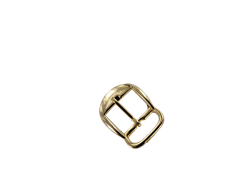 Boucle de ceinture rectangulaire - moulure - nickelé - 15 mm - bouclerie - accessoire - cuir en stock