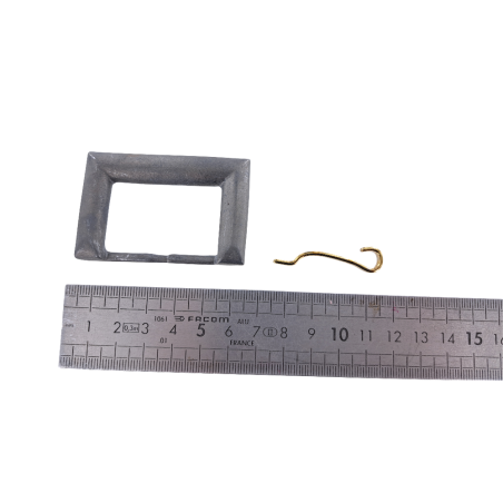 Boucle de ceinture rectangulaire - Bicolore - 40mm